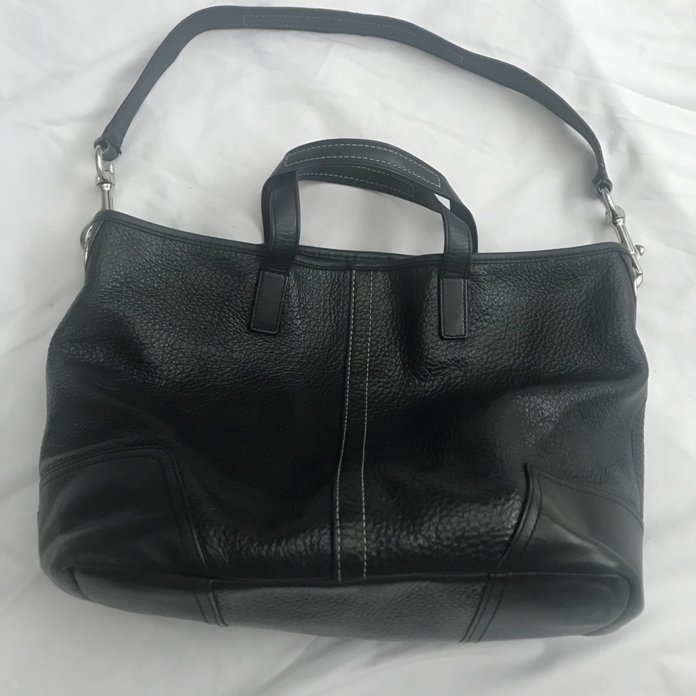 Coach purse leather